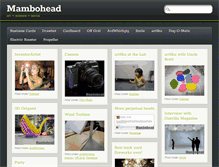 Tablet Screenshot of mambohead.com